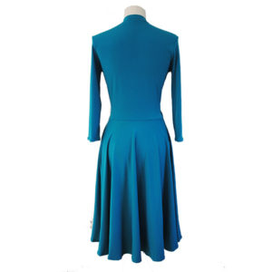 turquoise winter dress