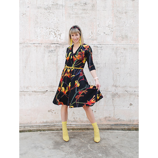 Paw discount print dress