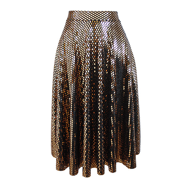 Gold Sequin Skirt Zilpah Tart